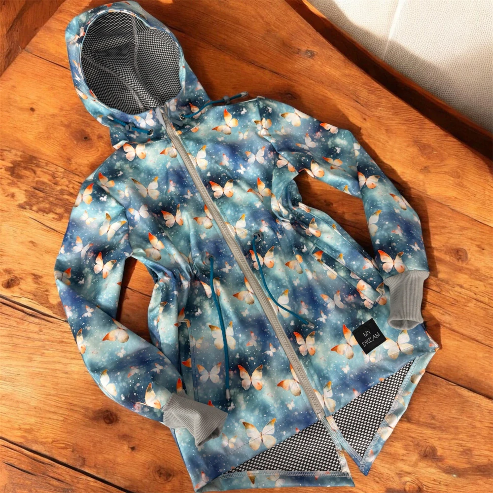 Parka DREAM motýl JARNÍ/celoroční SOFT