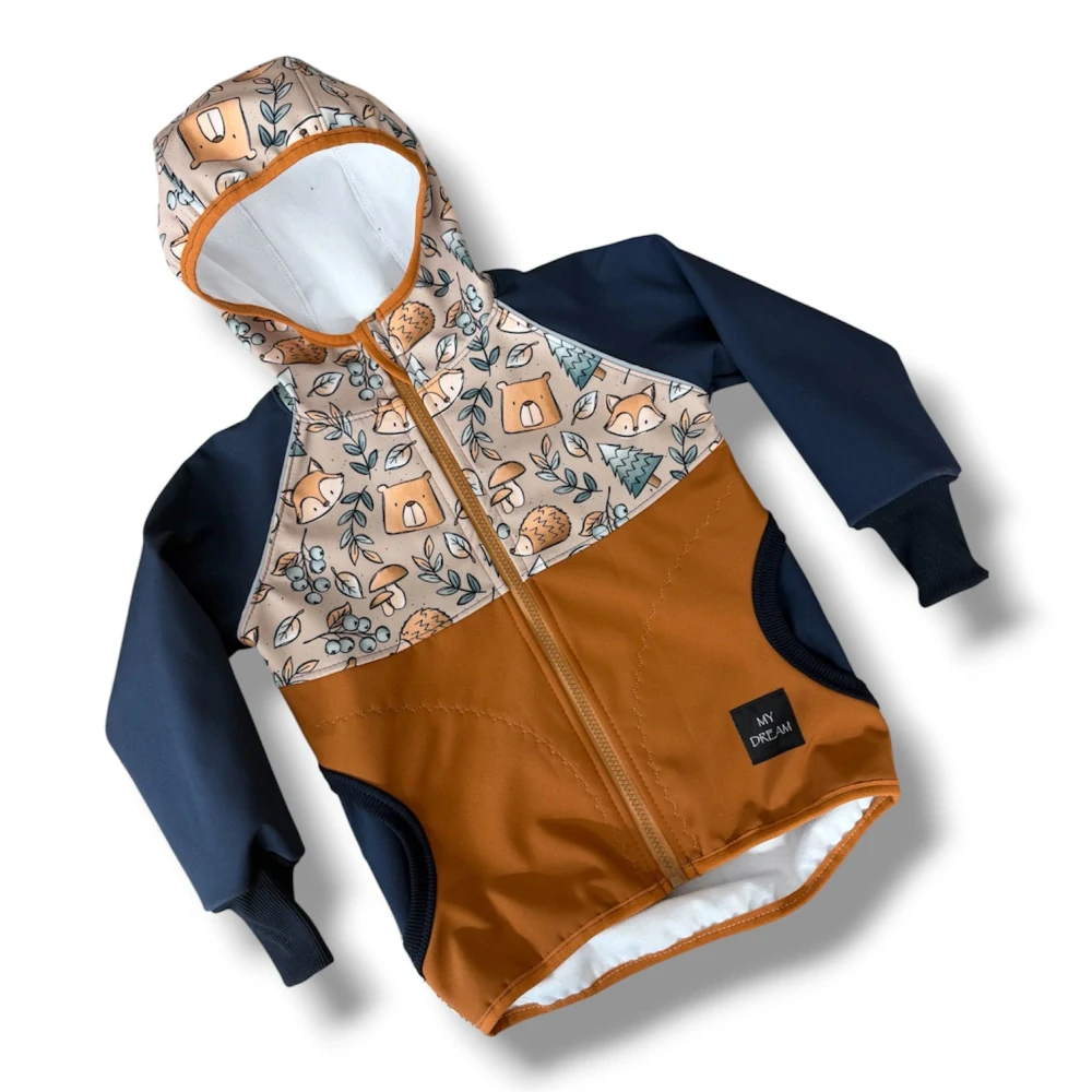 Bunda softshell s fleesem -ZVÍŘÁTKA (více možných barev)
