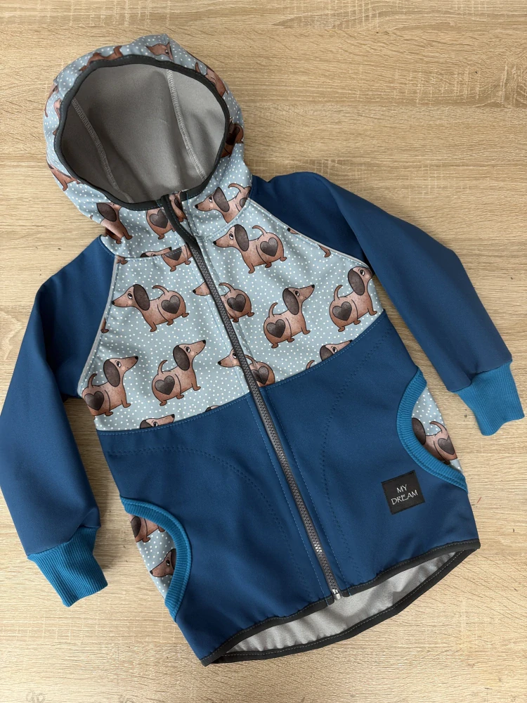 Bunda softshell s fleesem JEZEVČÍK (více možných barev)