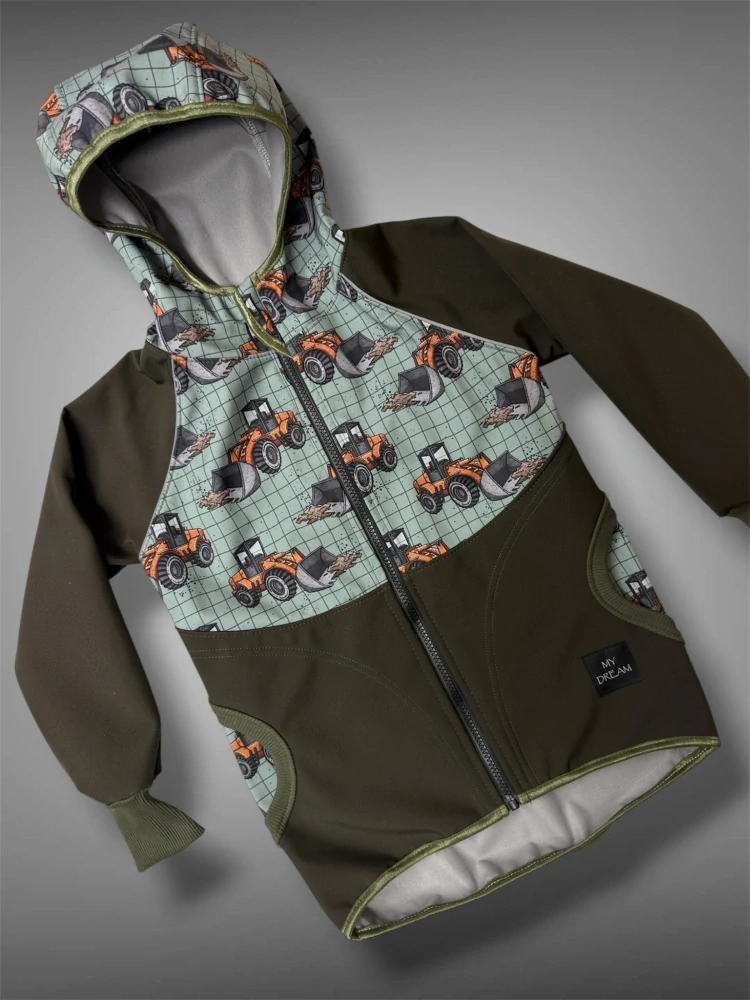 Bunda softshell s fleesem BAGRY (více možných barev)