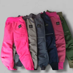 Kalhoty softshell S beránkem  jednobarevné 