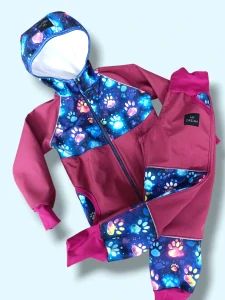 bunda a kalhoty  s fleesem TLAPKY 