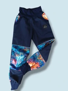 Kalhoty softshell S beránkem  vel.134