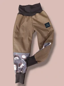 Kalhoty softshell S beránkem  vel.104