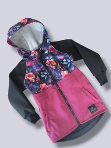 Kabátek STAR s fleesem kouzelný květ 