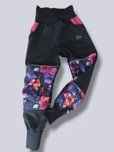 Kalhoty s fleesem KOUZELNÝ KVĚT (více barev na výběr )