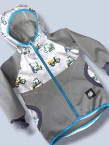 Bunda softshell  s fleesem PRACOVNÍ STROJE - (více možných barev)