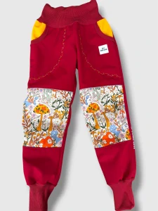 Kalhoty softshell s fleesem KVĚTY (více barev na výběr )