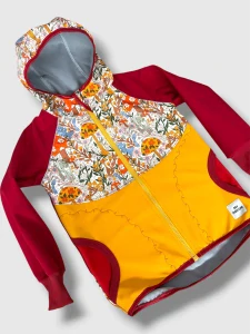Bunda softshell s fleesem KVĚTY (více možných barev)