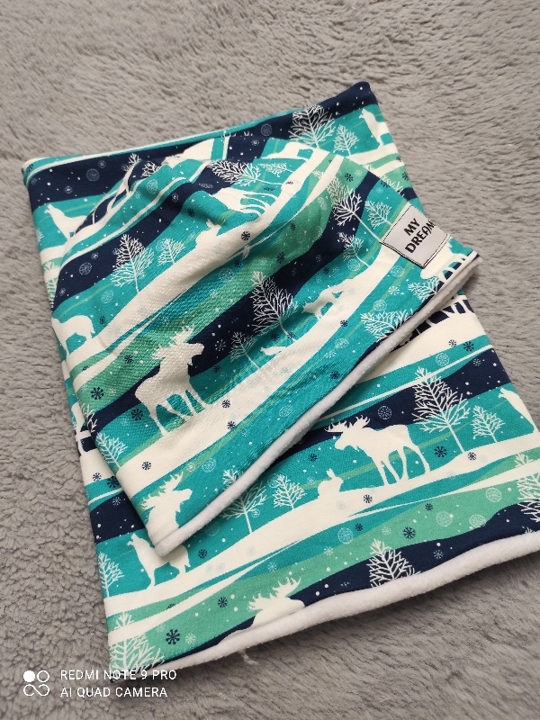 Set s fleesem 52-56cm čepice klasická 