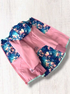 Bunda softshell s fleesem KVĚTY (více možných barev)