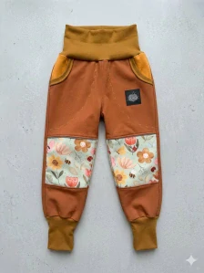 Kalhoty softshell s fleesem KRÁSNÝ KVÍTEK (více barev na výběr )