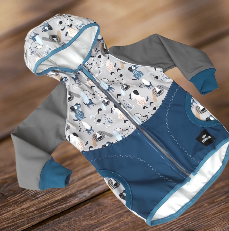 Pejsci + šedá + petrolej (více možných barev)