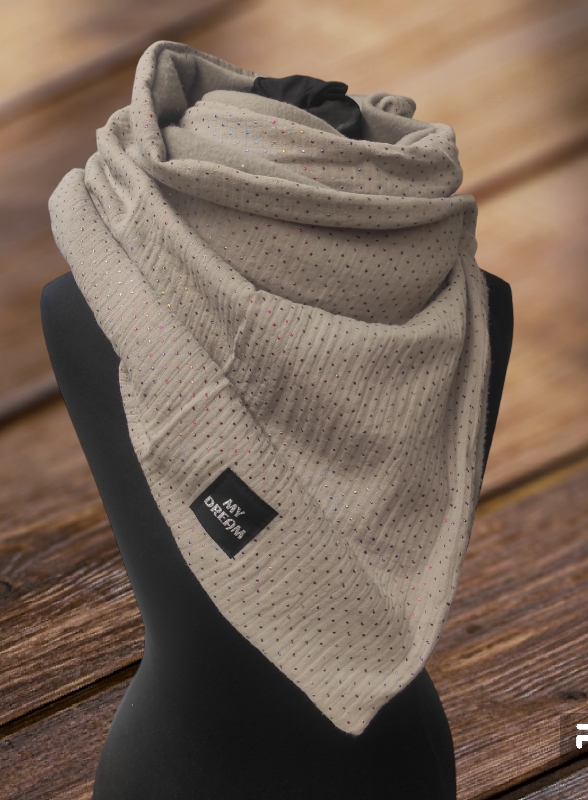 Šedá s barevnými kamínky/ šedý fleese