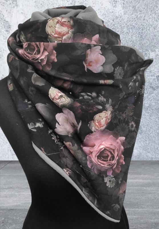 Temné květy / šedý flees