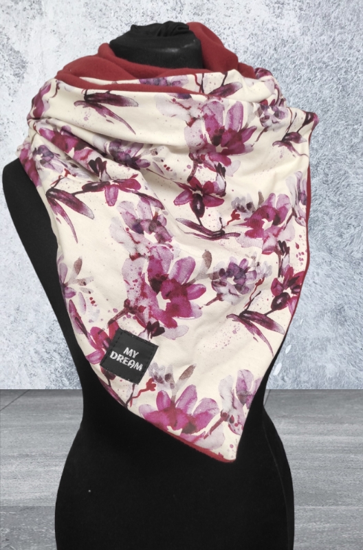 Vínový květ/ bordó flees