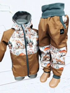 Bunda a kalhoty jarní softshell vel.110