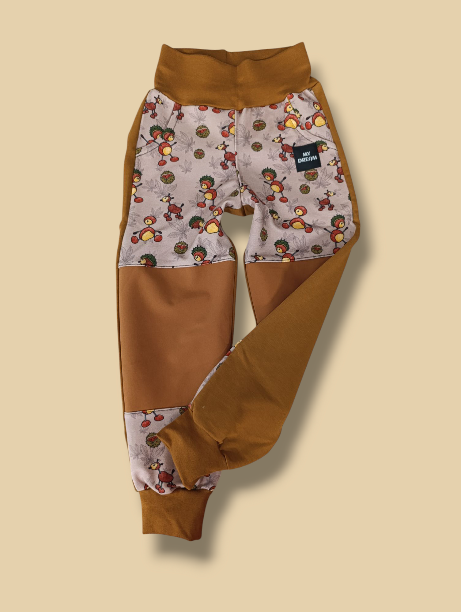 Tepláčky se softshell koleny vel.104