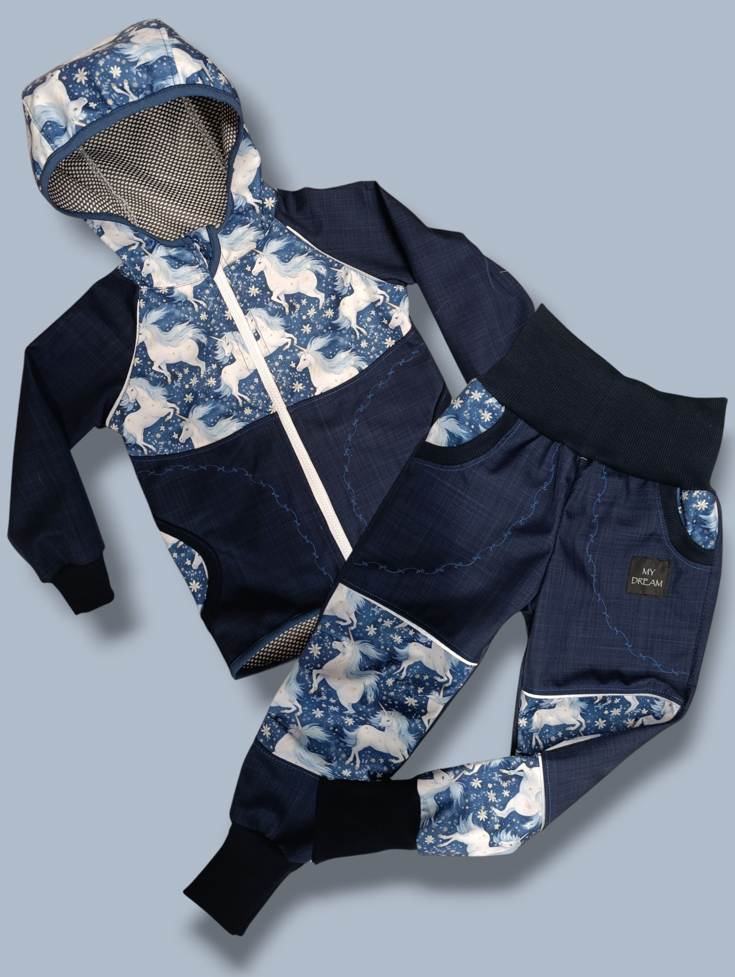 Bunda a kalhoty jarní softshell vel.104