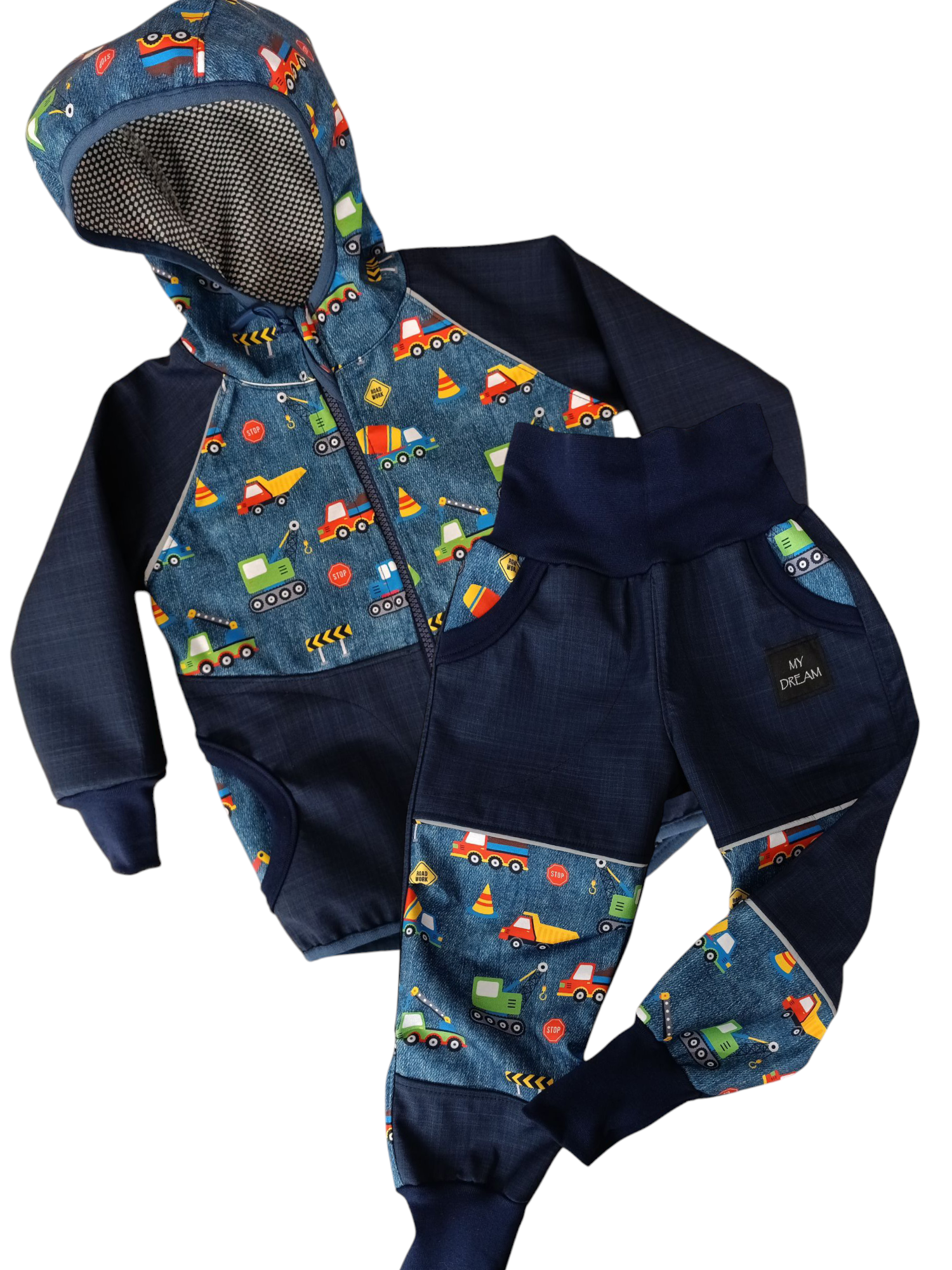 Bunda a kalhoty celoroční softshell vel.92