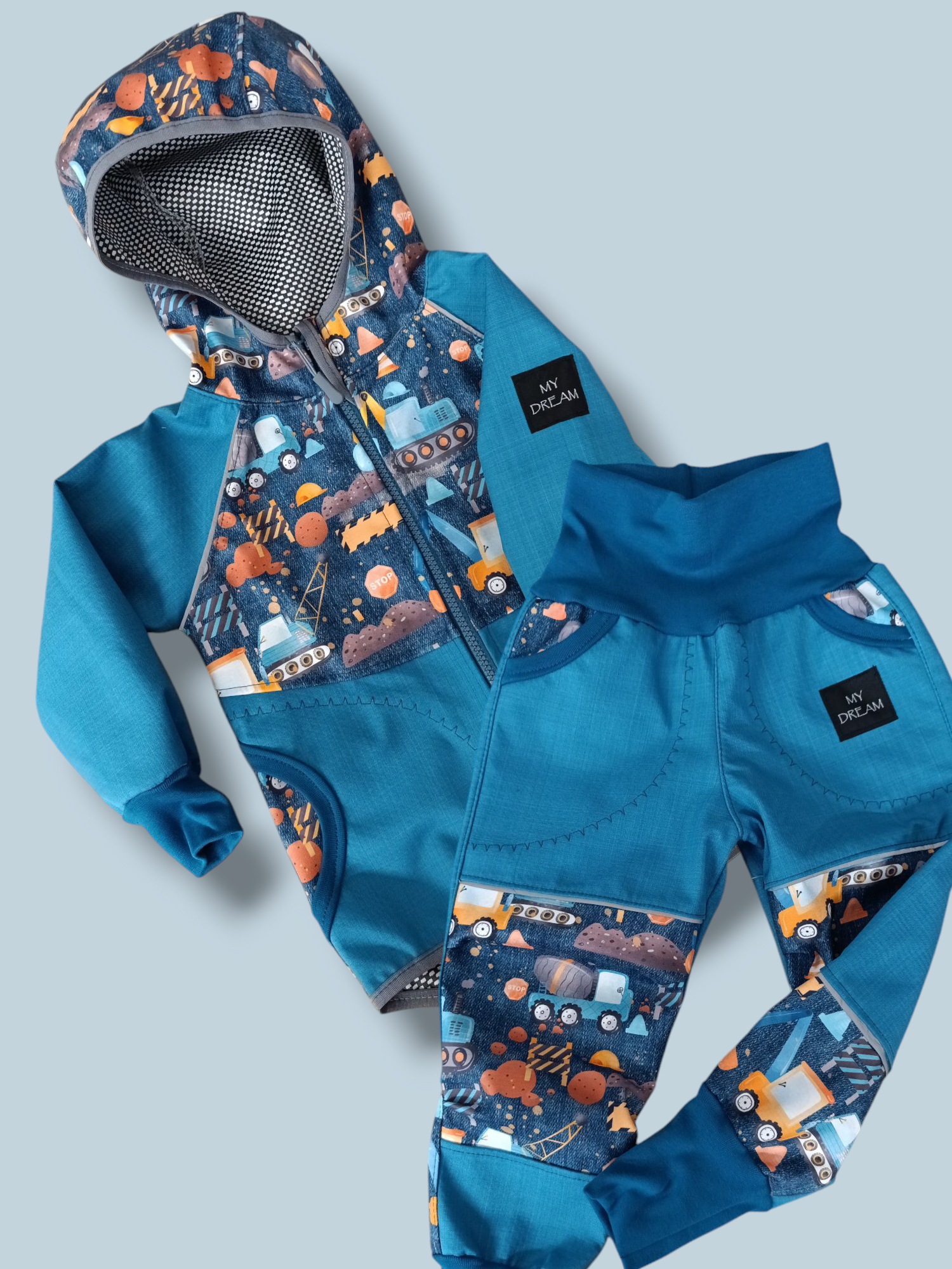 Bunda a kalhoty celoroční softshell vel.92