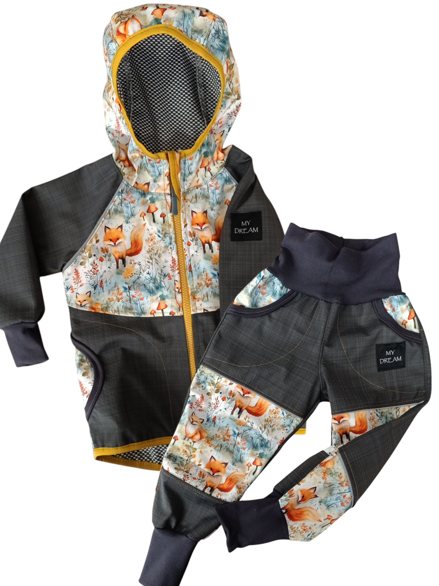 Bunda a kalhoty celoroční softshell vel.86