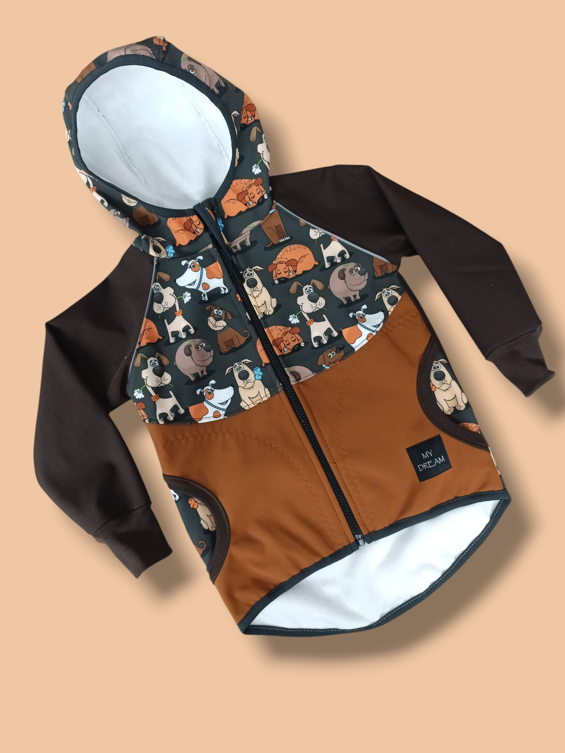 Bunda s fleesem  psí smečka 