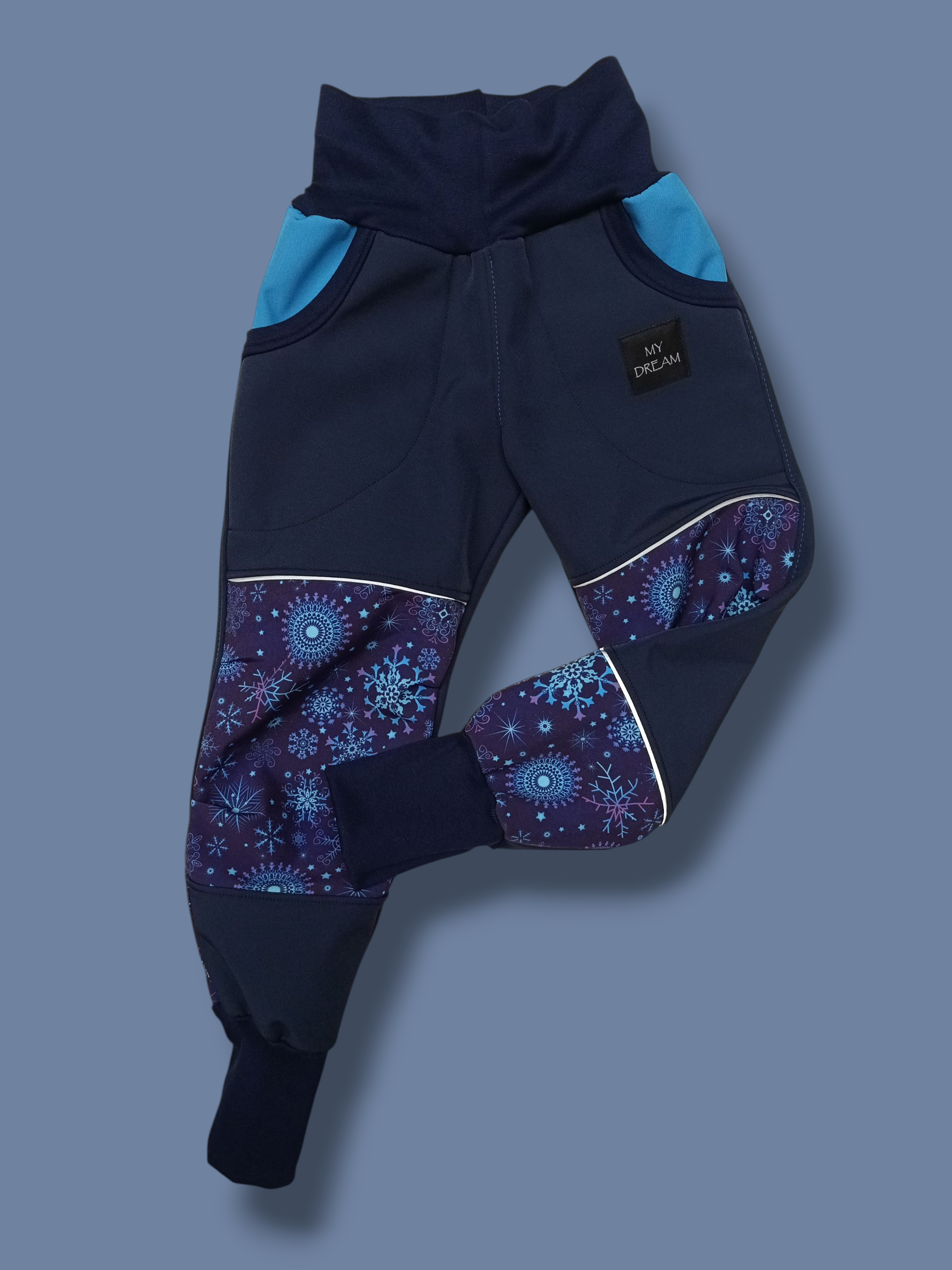 kalhoty s fleesem vel.110