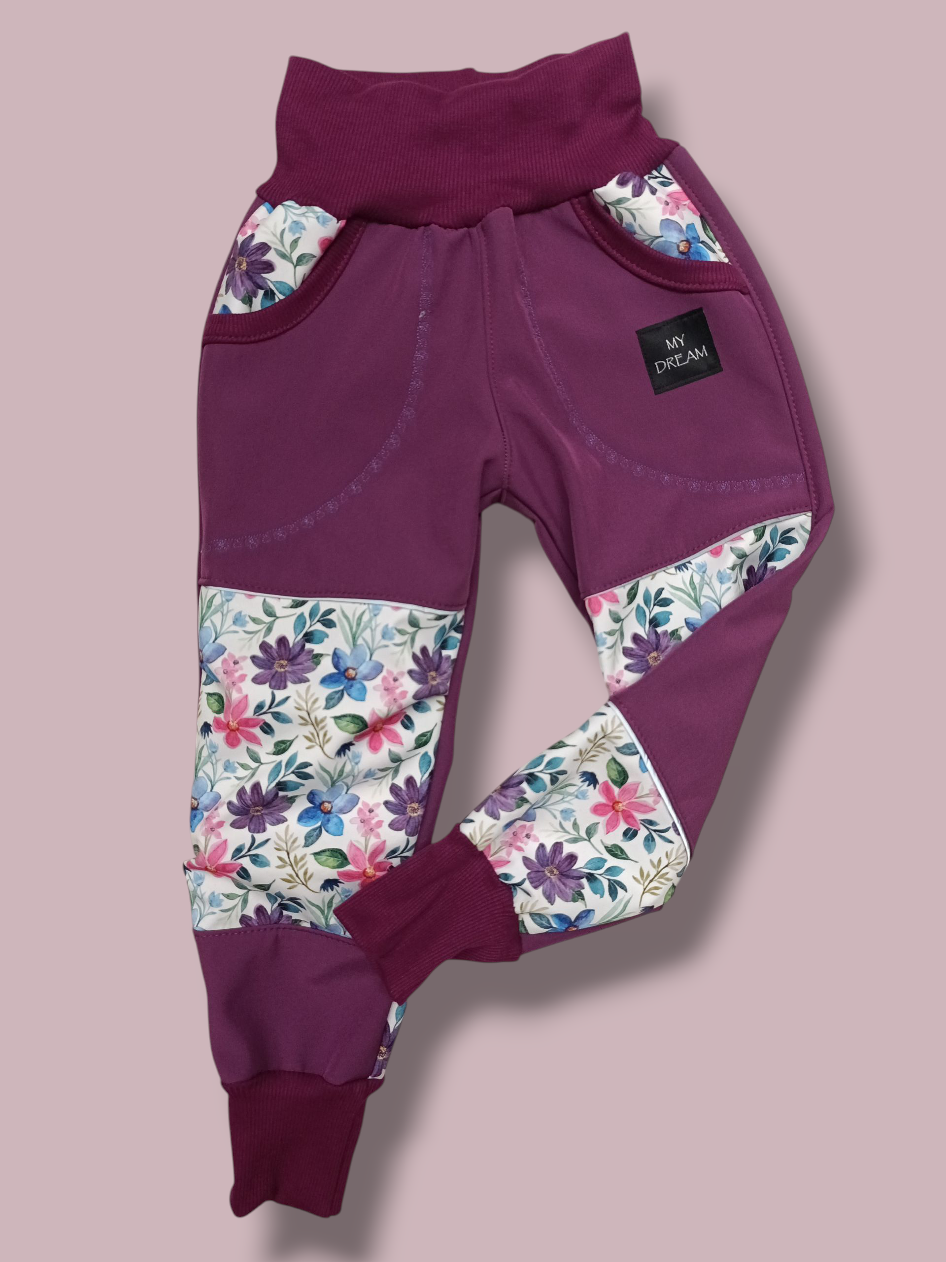 kalhoty s fleesem vel.104