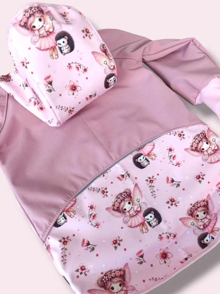 Bunda softshell s fleesem VÍLA A JEŽEK (více možných barev)