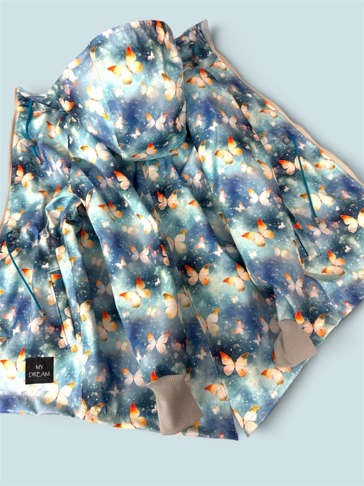 Parka DREAM motýl JARNÍ/celoroční SOFT