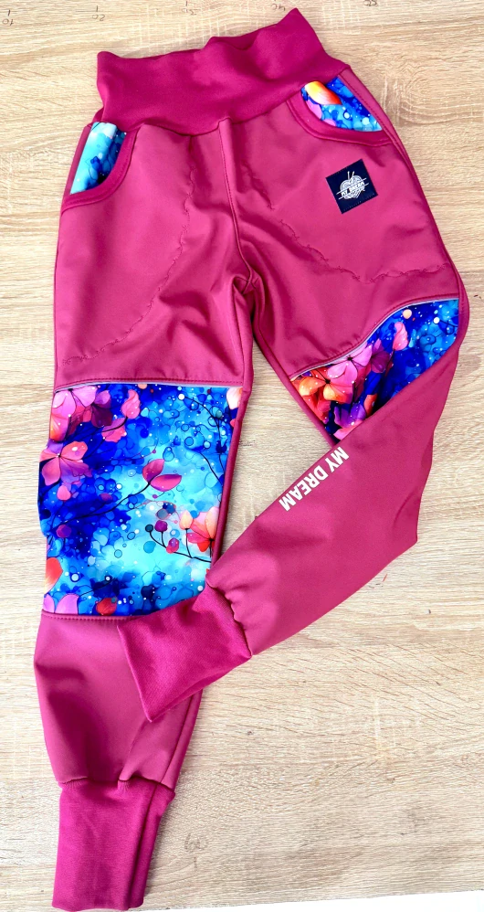 Kalhoty softshell s fleesem FANTAZIE (více barev na výběr )
