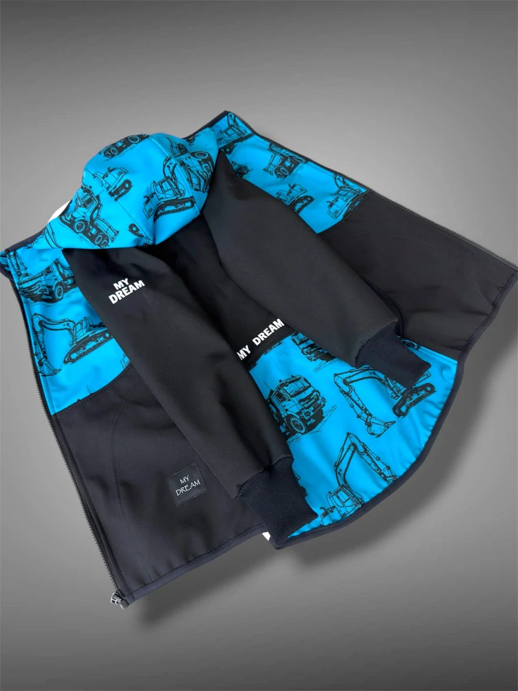 Bunda softshell s fleesem NÁKLADNÍ AUTA (více možných barev)