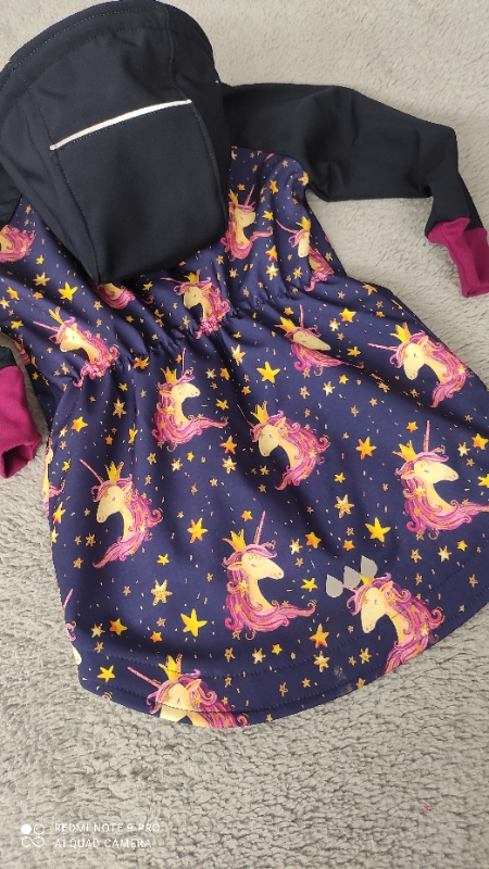 Kabátek a kalhoty jednorožec /temně modrá (VÍCE MOŽNÝCH BAREV)