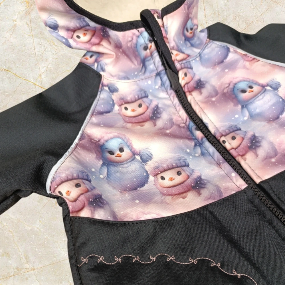 Bunda softshell s beránkem na přání 