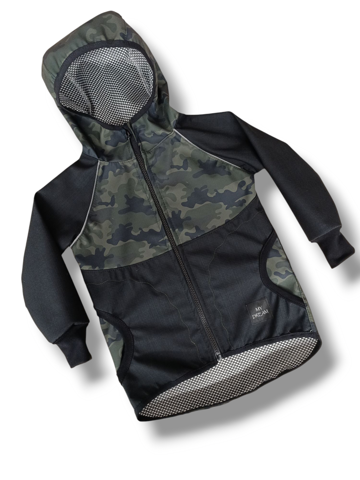 Bunda a kalhoty celoroční softshell vel.110