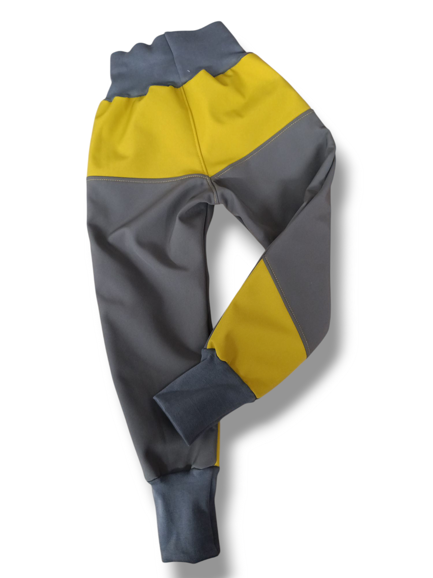 Kalhoty s fleesem tmavě šedé+ oliva vel.104