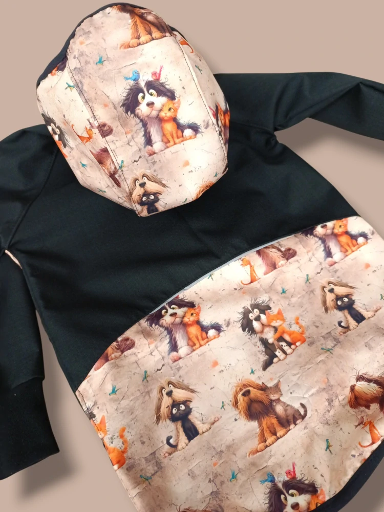 Bunda a kalhoty jarní softshell vel.110 kamarádi 