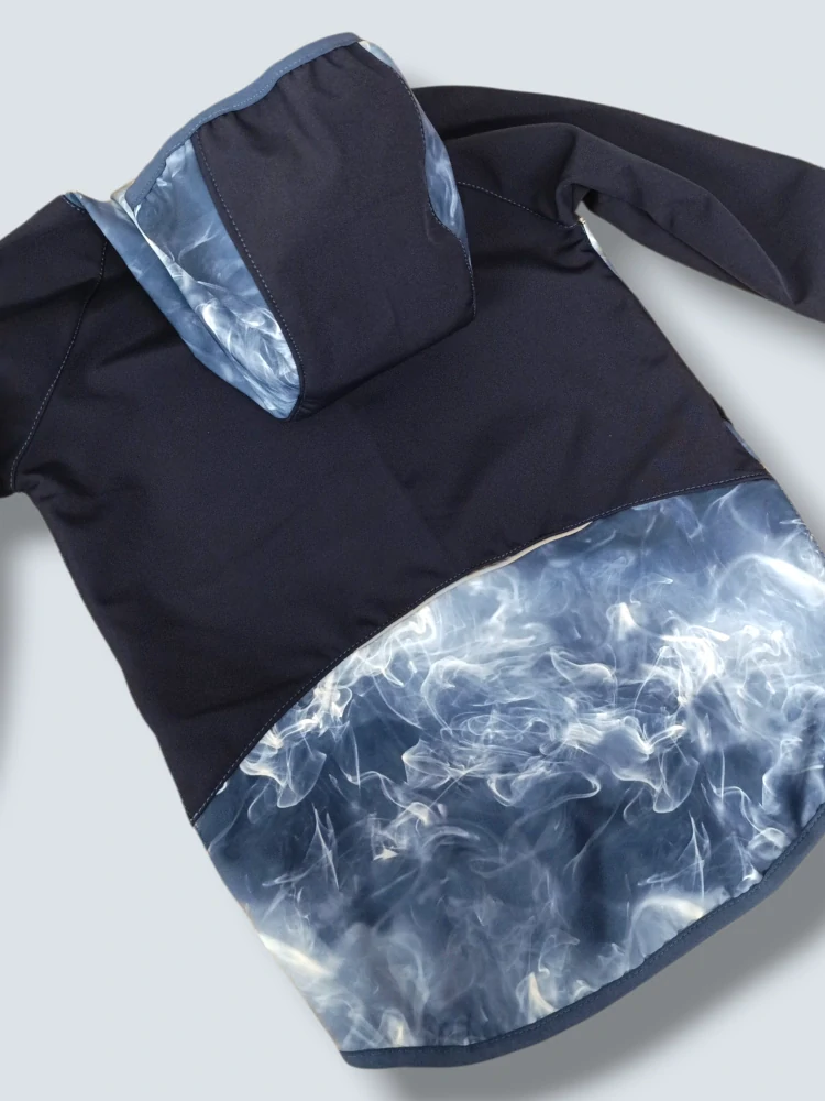 Set  vel.128/134 TEMNĚ MODRÁ/ DÝM 