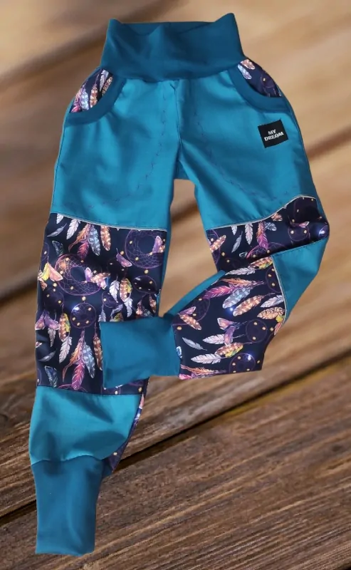 kalhoty lapače snů/starorůžová  (více možných barev)