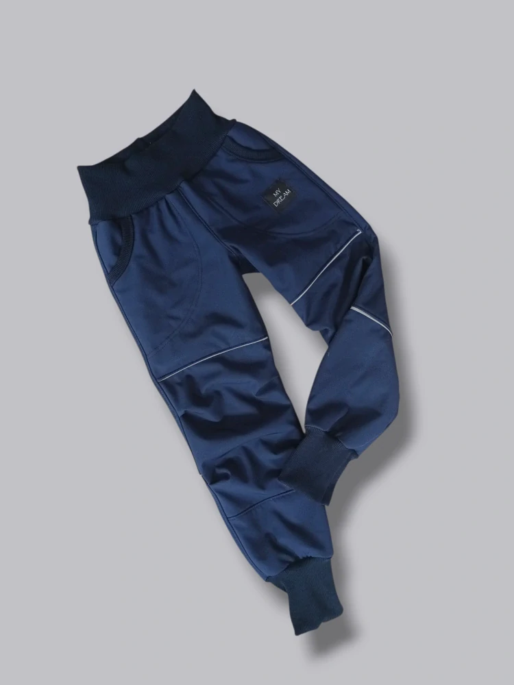 Kalhoty softshell S beránkem  jednobarevné 