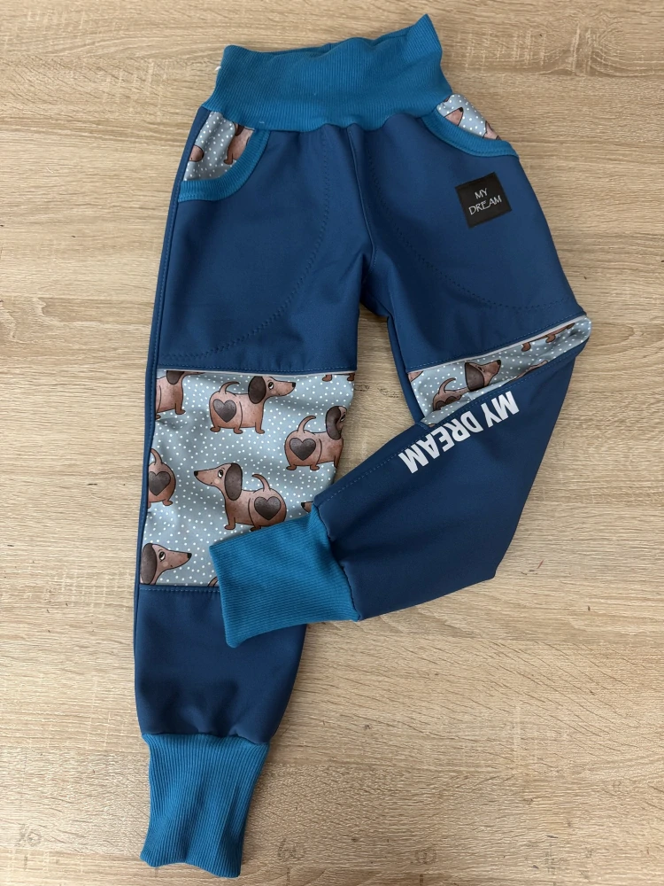 Bunda a kalhoty s fleesem JEZEVČÍK vel.110