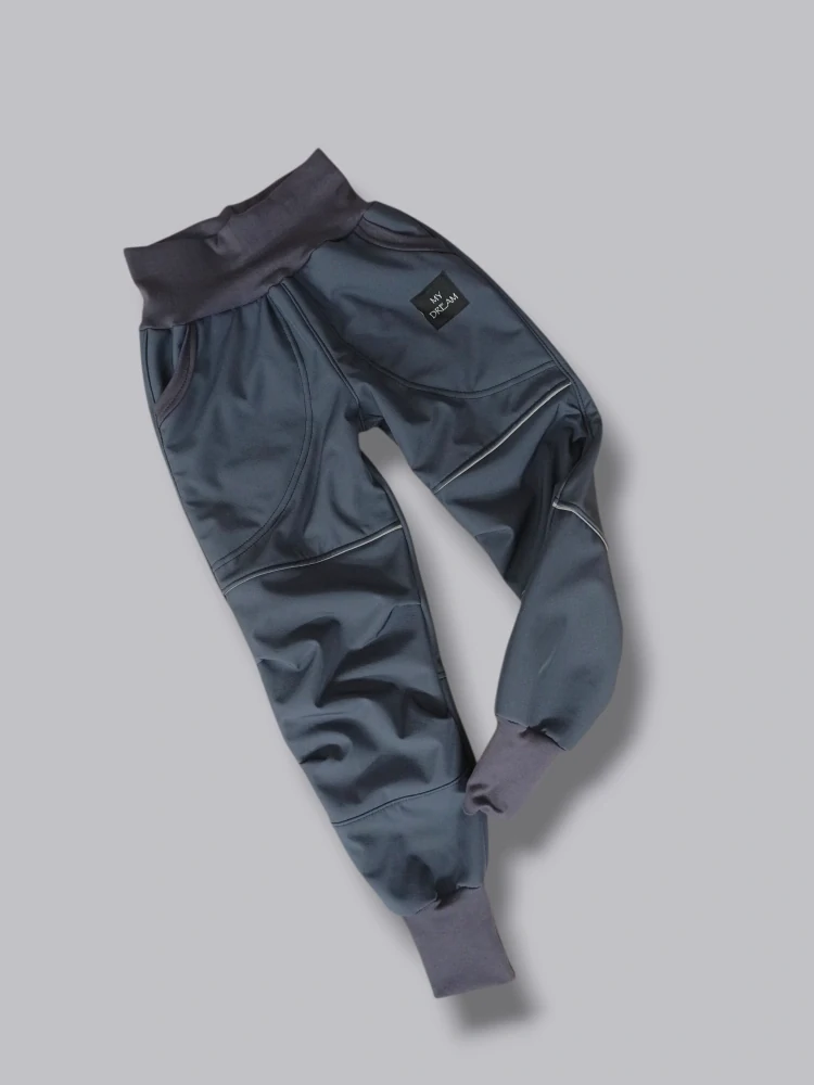 Kalhoty softshell S beránkem  jednobarevné 