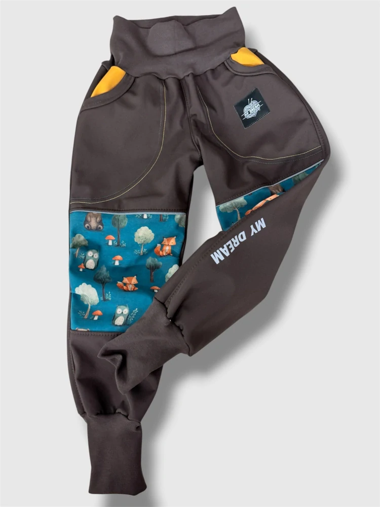 Bunda a kalhoty s fleesem LESNÍ ZVÍŘÁTKA VEL.98