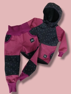 Bunda a kalhoty s fleesem ( více možných barev) 