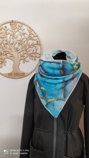 Modrý mramor / modrý flees